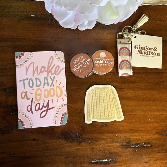 Notebook sticker Washi tape and key holder ALL NEW - Picture 1 of 12